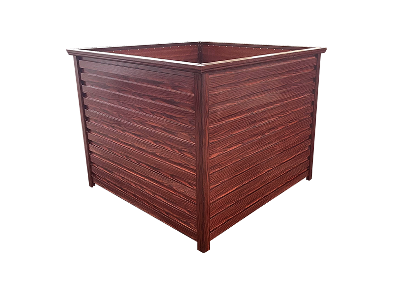 玻璃鋼仿木花箱