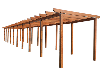 玻璃鋼仿木葡萄架